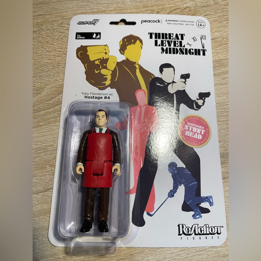 SUPER7 The Office Toby Flenderson as Hostage #4 ReAction Figure 3.75"